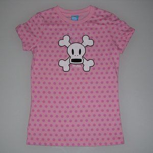 GENUINE PAUL FRANK GINGER DOTS SKURVY T-SHIRT PINK